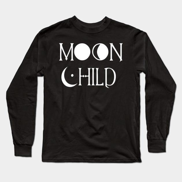 Moon Child Long Sleeve T-Shirt by MysticMoonVibes